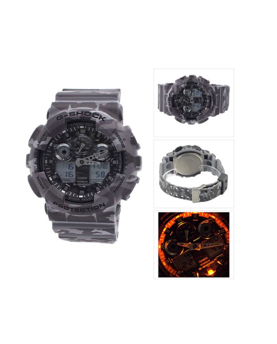 MUŠKI RUČNI SAT CASIO GA-100CM-8A ARMY LOOK BLACK Casio