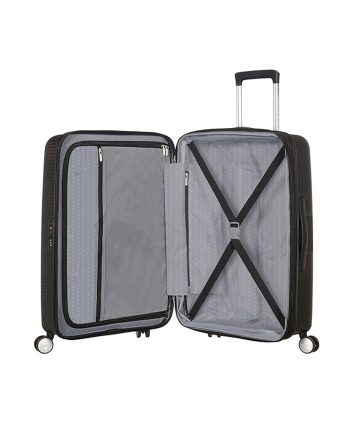 KOFER SOUNDBOX-SPINNER 77/28 TSA EXP BASS BLACK TROLLEY American Tourister