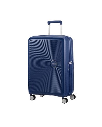 KOFER SOUNDBOX-SPINNER 77/28 TSA EXP MIDNIGHT NAVY BLUE TROLLEY American Tourister