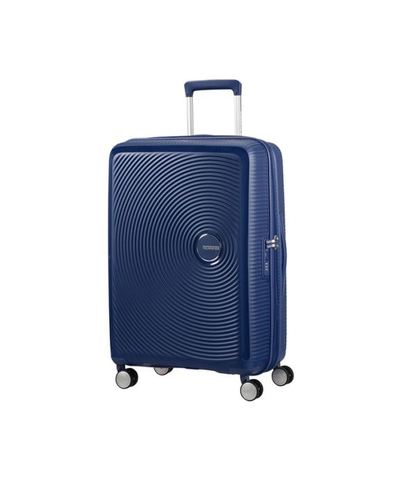 KOFER SOUNDBOX-SPINNER 77/28 TSA EXP MIDNIGHT NAVY BLUE TROLLEY American Tourister