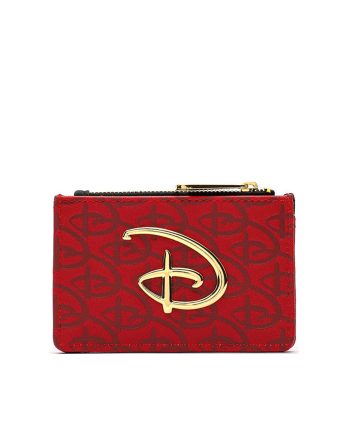NOVČANIK DISNEY RED BLACK LOGO DEBOSSED CARDHOLDER RED Loungefly