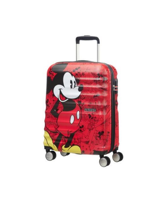 KOFER MICKEY COMICS MEDIUM RED TROLLEY American Tourister