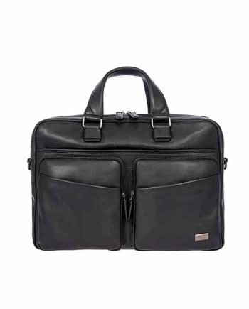 LAPTOP TORBA TORINO BRIEFCASE 2 COMPART LEATHER BLACK Bric's