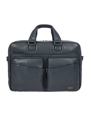 LAPTOP TORBA TORINO BRIEFCASE 2 COMPART LEATHER GRAY Bric's