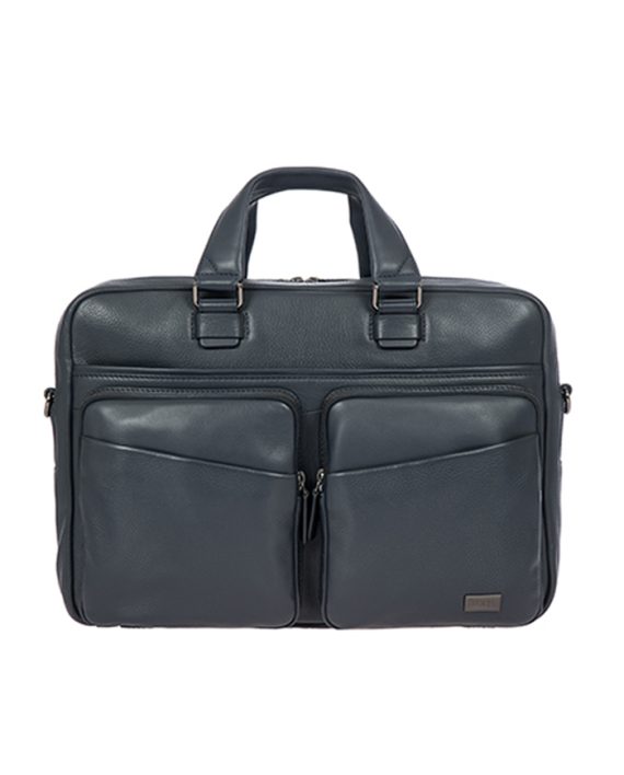 LAPTOP TORBA TORINO BRIEFCASE 2 COMPART LEATHER GRAY Bric's