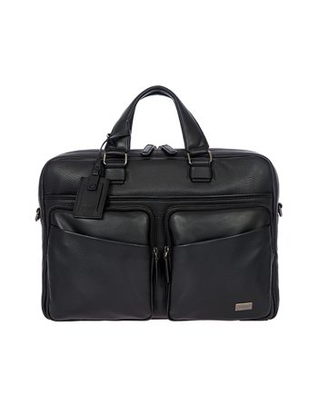 LAPTOP TORBA TORINO BRIEFCASE 1 COMPART LEATHER BLACK Bric's