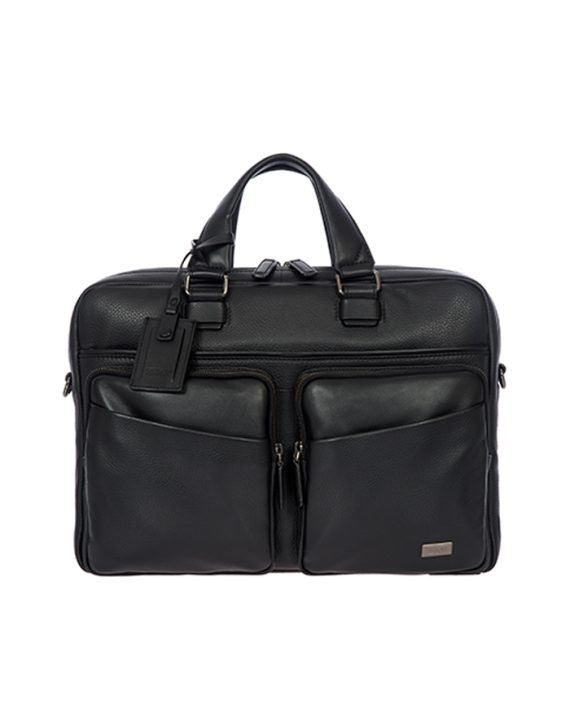 LAPTOP TORBA TORINO BRIEFCASE 1 COMPART LEATHER BLACK Bric's
