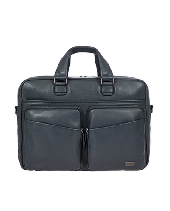 LAPTOP TORBA TORINO BRIEFCASE 1 COMPART LEATHER GRAY Bric's