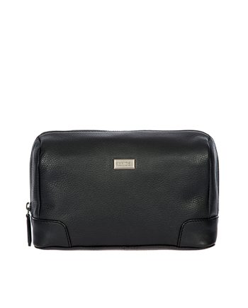 NESESER TORINO TOILETTE BAG LEATHER BLACK Bric's