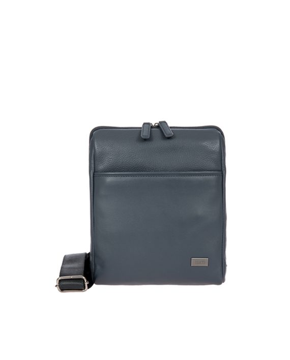 TORBA TORINO SHOULDER BAG L LEATHER GRAY Bric's