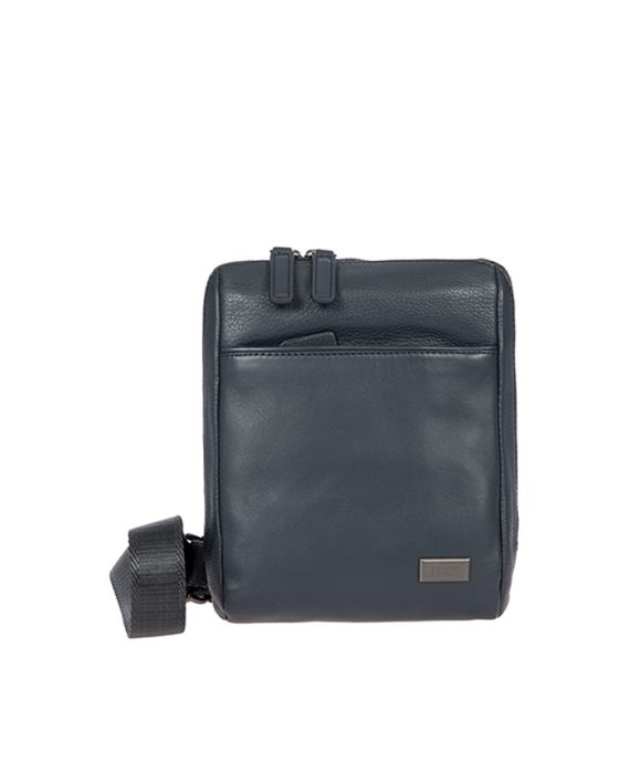 TORBA TORINO SHOULDER BAG M LEATHER GRAY Bric's