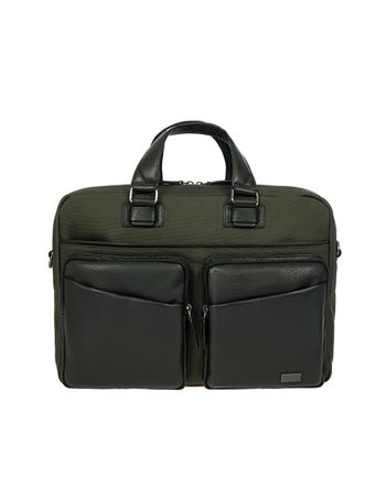 LAPTOP TORBA MONZA BRIEFCASE 2 COMPART GREEN Bric's