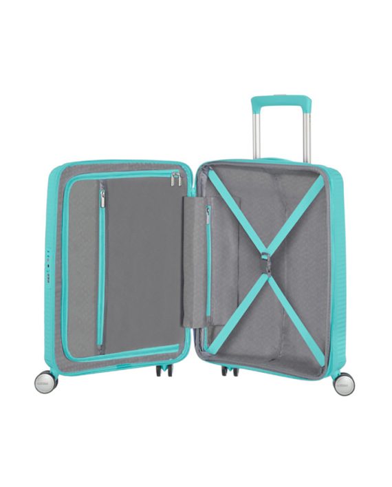 KOFER SOUNDBOX-SPINNER 55/20 POOLSIDE BLUE TROLLEY American Tourister