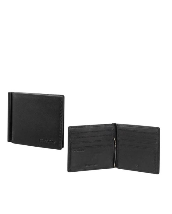 NOVČANIK ETUI ZA KARTICE ATTACK 2 SLG-709 - 8CC H+MONEY CLIP BLACK Samsonite