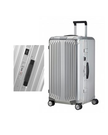 KOFER LITE-BOX ALU-SPINNER 80/30 ALUMINIUM SILVER TROLLEY Samsonite