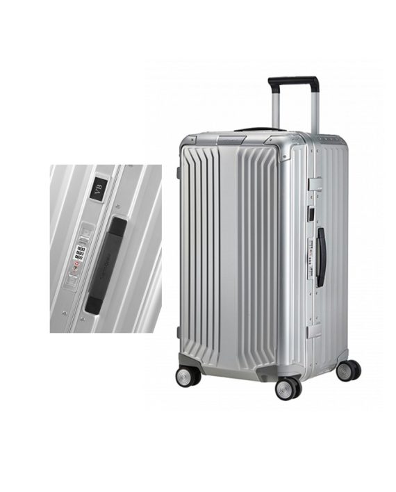 KOFER LITE-BOX ALU-SPINNER 80/30 ALUMINIUM SILVER TROLLEY Samsonite