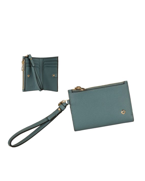NOVČANIK HOURLY SLG-338 - L W 5CC + 1W + ZC PETROL GRAY Samsonite