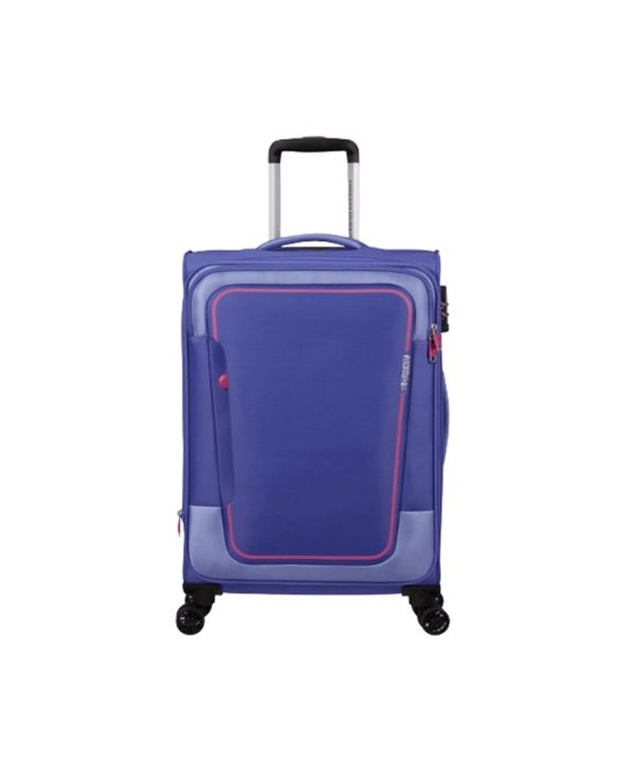 KOFER PULSONIC-SPINNER 68/25 EXP TSA SOFT LILAC PURPLE TROLLEY American Tourister