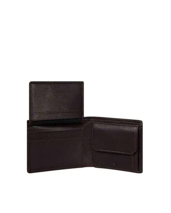 NOVČANIK ATTACK 2 SLG-046 - B 6CC+VFL+2C+C EBONY BROWN  Samsonite
