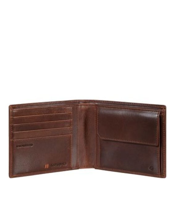 NOVČANIK VEGGY SLG-015 - B 4CC+2C+C DARK BROWN  Samsonite