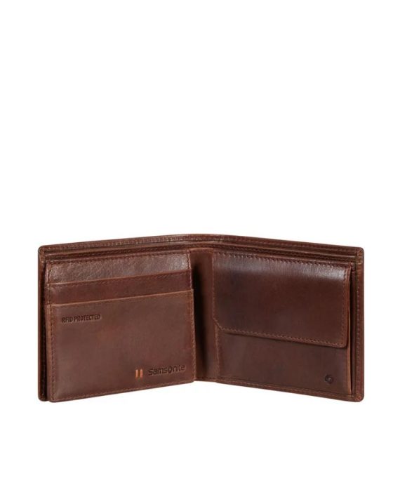 NOVČANIK VEGGY SLG-046 - B 6CC+VFL+2C+C DARK BROWN  Samsonite