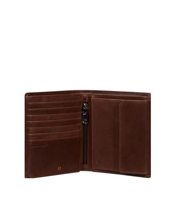 NOVČANIK VEGGY SLG-147 - W 15CC+HFL+C+Z+2C DARK BROWN  Samsonite