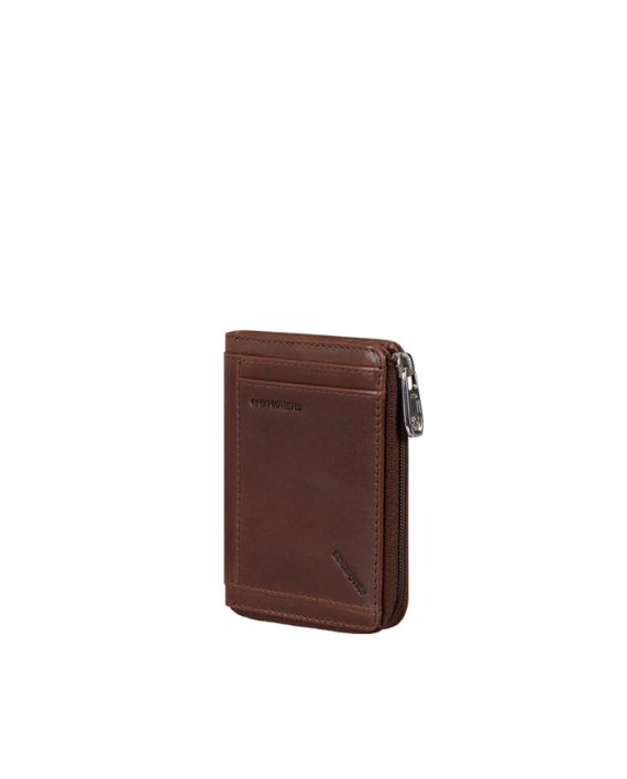 NOVČANIK VEGGY SLG-722 - 8CC H S+ 2 GUSS ZIP DARK BROWN  Samsonite