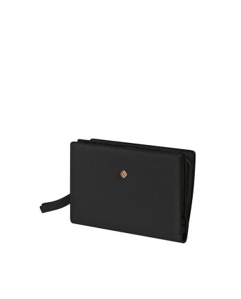 NOVČANIK CHROMATE SLG-340 - W 12CC+ZIP EXT BLACK Samsonite