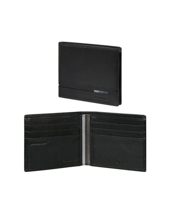 NOVČANIK FLAGGED 2.0 SLG-001 - B S 6CC+2C BLACK Samsonite