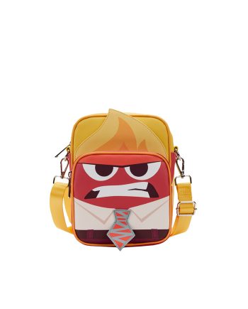 TORBA PIXAR INSIDE OUT ANGER COSPLAY PASSPORT BAG YELLOW Loungefly