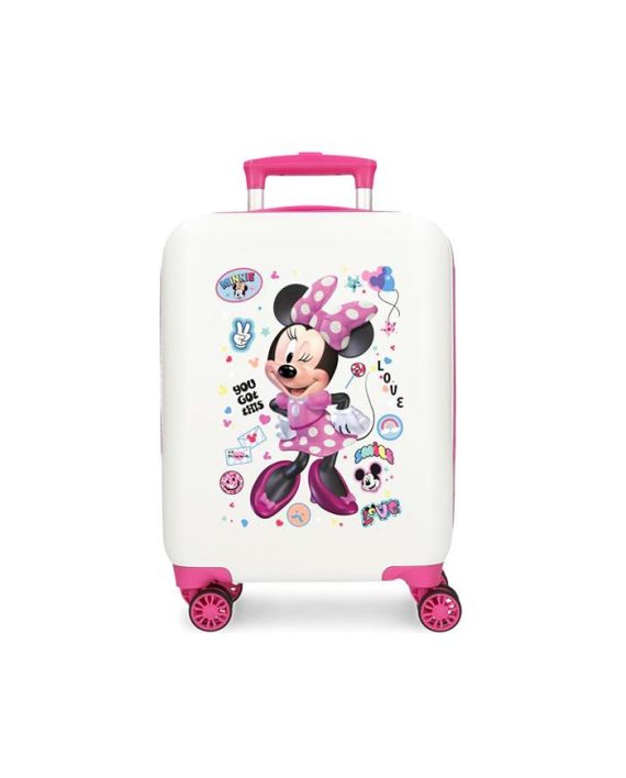 KOFER MINNIE MOUSE ENJOY THE DAY WHITE TROLLEY Disney