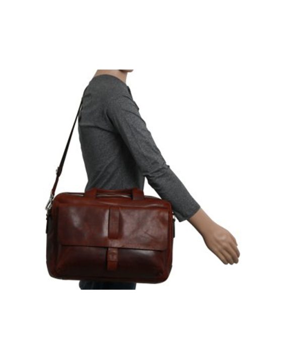 LAPTOP TORBA LORETO PANDION 15.6" DARK BROWN Joop!
