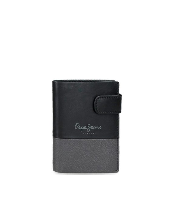 NOVČANIK DUAL CLIP VERTICAL BLACK Pepe Jeans