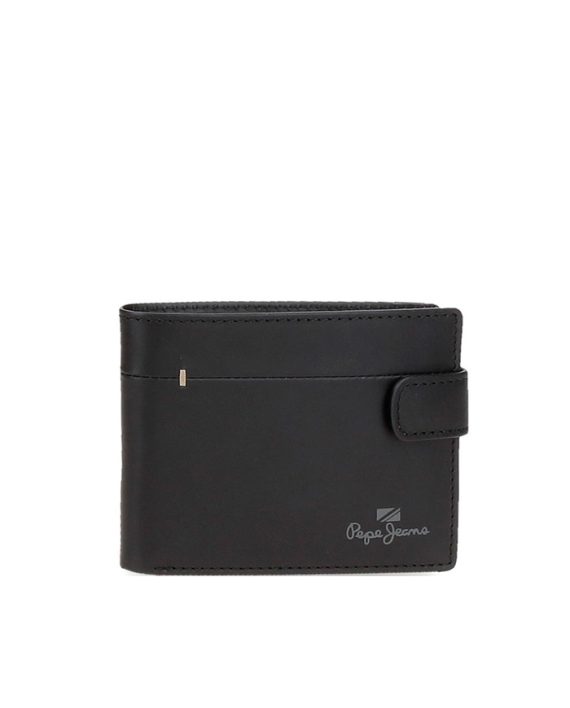 NOVČANIK STAPLE NEW ONE CLIP BLACK Pepe Jeans