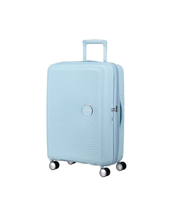 KOFER SOUNDBOX-SPINNER 67/24 TSA EXP PASTEL BLUE TROLLEY American Tourister