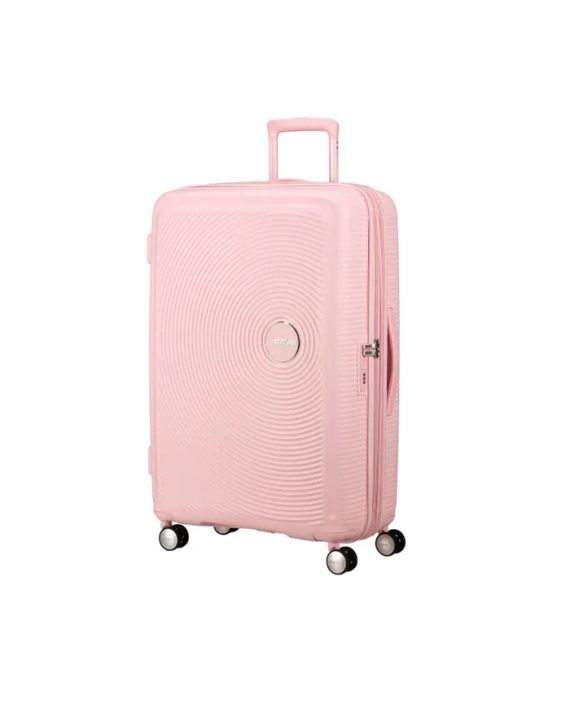 KOFER SOUNDBOX-SPINNER 77/28 TSA EXP PASTEL PINK TROLLEY American Tourister