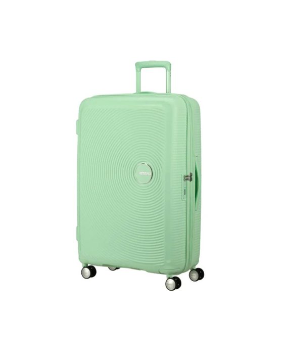 KOFER SOUNDBOX-SPINNER 77/28 TSA EXP PASTEL GREEN TROLLEY American Tourister