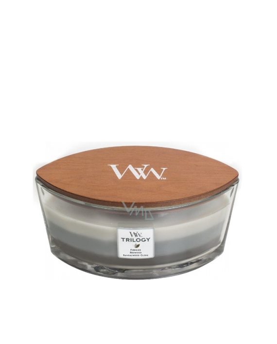 GIFT SVEĆE I KUĆNI MIRISI TRILOGY WARM WOODS ELLIPSE CANDLE Woodwick