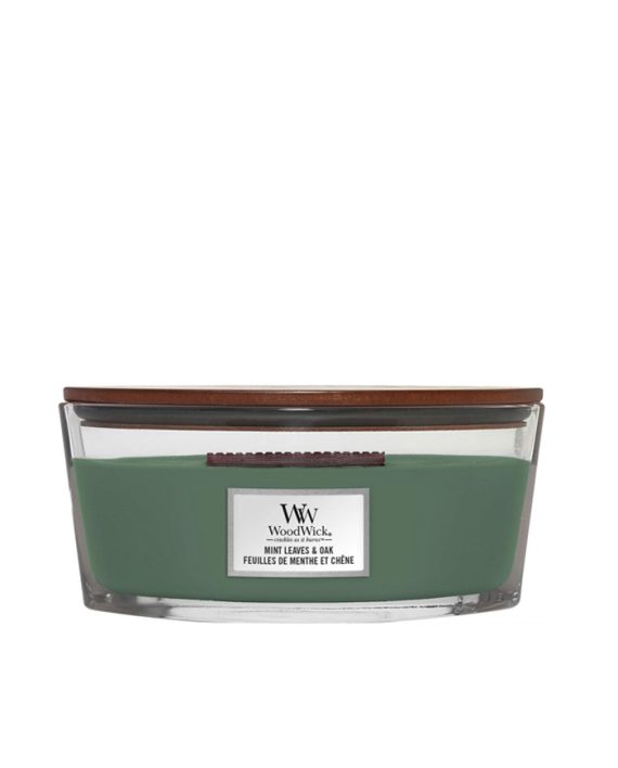 GIFT SVEĆE I KUĆNI MIRISI MINT LEAVES&OAK ELLIPSE CANDLE Woodwick