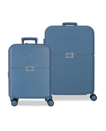 KOFER 2/1 SET ACCENT PURE BLUE TROLLEY Pepe Jeans