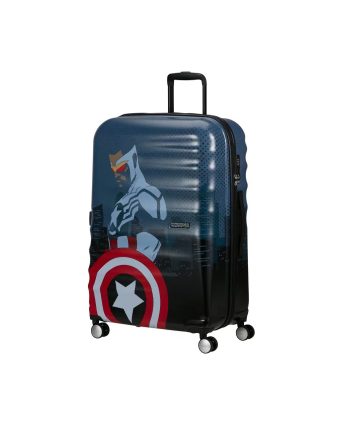 KOFER CAPTAIN AMERICA CITY WAVEBREAKER SPIN.77/28 TSA BLUE TROLLEY American Tourister
