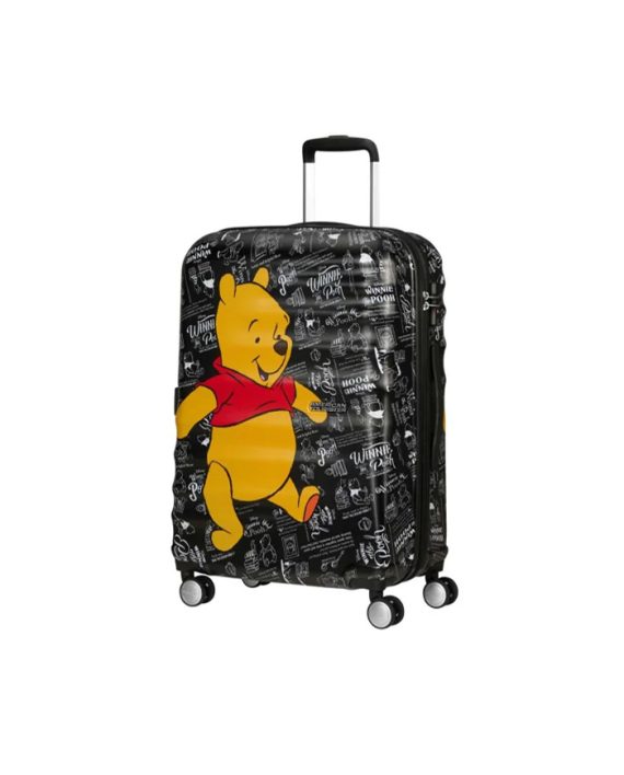 KOFER WINNIE THE POOH CITY WAVEBREAKER DISNEY-SPIN.67/24 TSA BLACK TROLLEY American Tourister