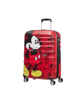 KOFER MICKEY COMICS CITY WAVEBREAKER DISNEY-SPIN.67/24 TSA RED TROLLEY American Tourister