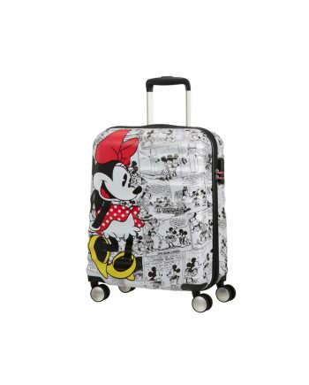 KOFER MINNIE COMICS CITY WAVEBREAKER DISNEY-SPIN.55/20 TSA WHITE TROLLEY American Tourister