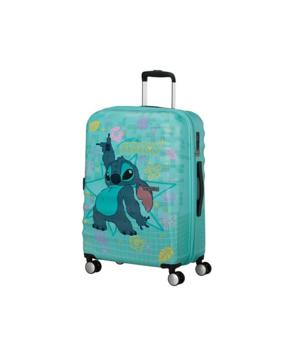 KOFER STITCH FLOWER CITY WAVEBREAKER DISNEY-SPIN.55/20 TSA BLUE TROLLEY American Tourister