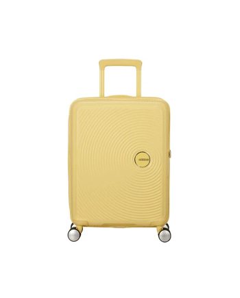 KOFER SOUNDBOX-SPINNER 55/20 TSA EXP PASTEL YELLOW TROLLEY American Tourister