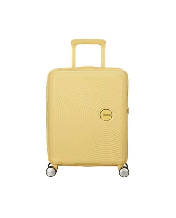 KOFER SOUNDBOX-SPINNER 67/24 TSA EXP PASTEL YELLOW TROLLEY American Tourister