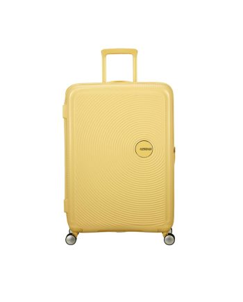 KOFER SOUNDBOX-SPINNER 77/28 TSA EXP PASTEL YELLOW TROLLEY American Tourister
