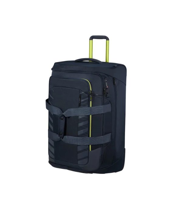 KOFER RESPARK-DUFFLE/WH 74/27 MIDNIGHT BLUE/LIME TROLLEY Samsonite