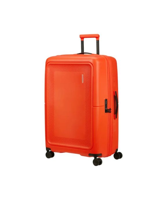 KOFER DASHPOP-SPINNER EXP L TANGERINE RED TROLLEY American Tourister